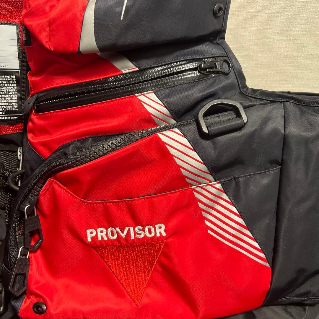 DAIWA PROVISOR フローティングジャケット M 黒/赤