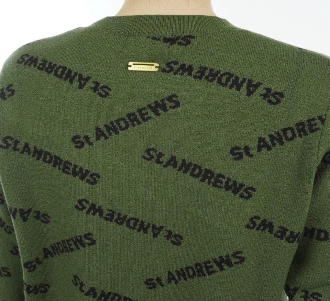 St Andrews ロゴ入りニットセーター