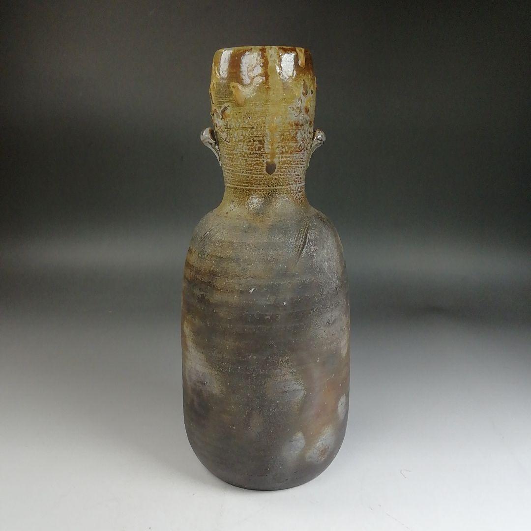 Ｗ３６３　花入　『備前焼』『小西陶古 作』『花瓶』　共箱　花器　茶道具