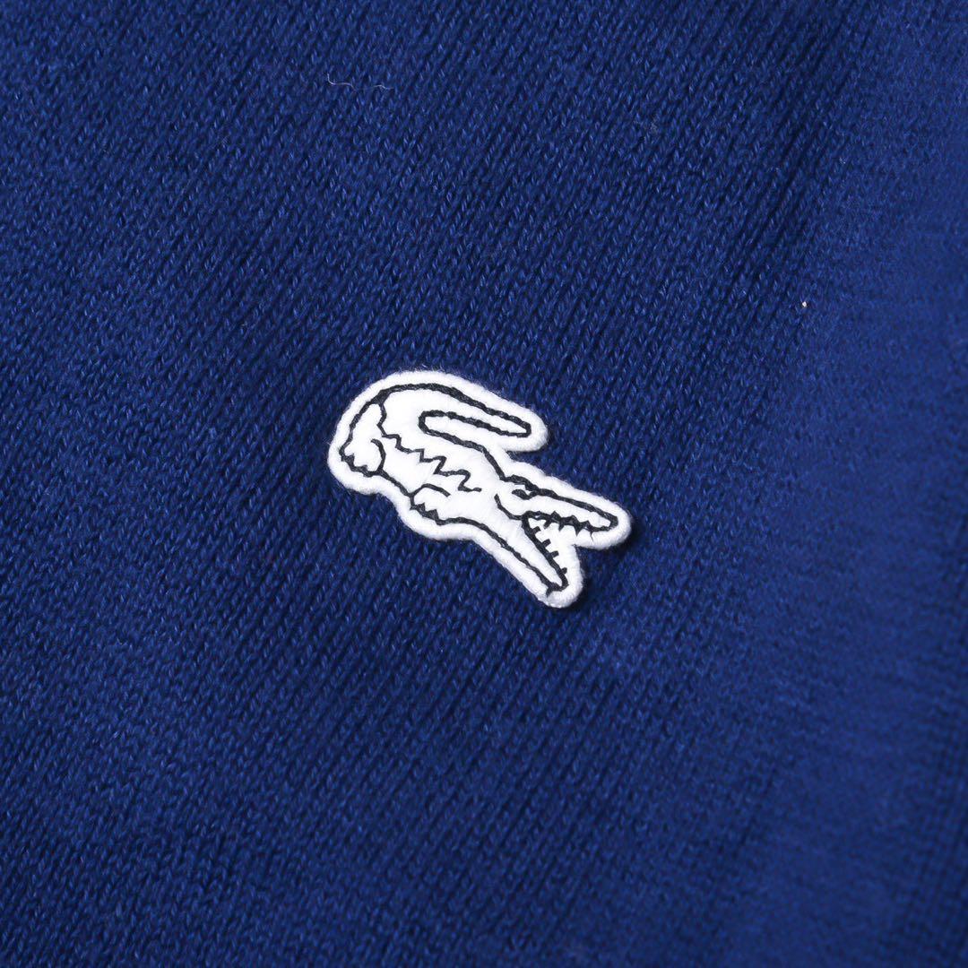 LACOSTE ラコステ ネイビー ジップアップ コットン ニット ジャケット
