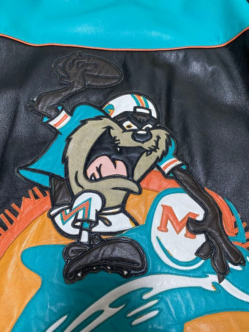 セール中Dolphins オールレザー ジャケット NFL
