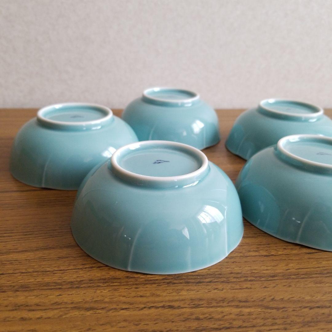 【未使用】◆ 深川製磁 ◆　青磁小鉢揃