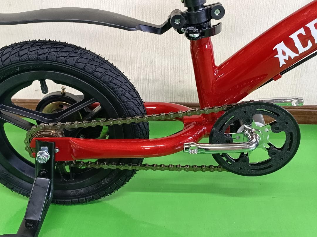値下げ中!新品未使用 3in1 子供自転車 キックバイク 14インチ RED色
