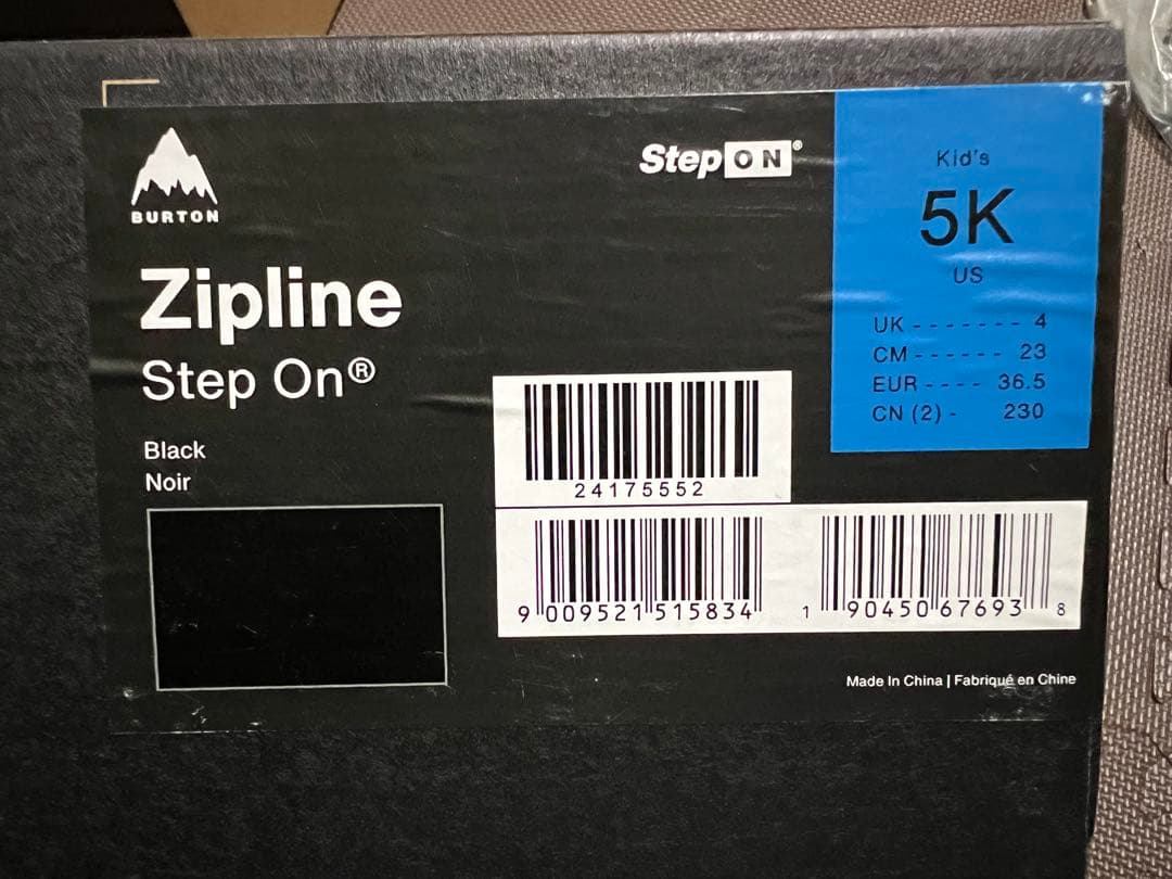Burton Step On子供用　ブーツ、ビンディングセット