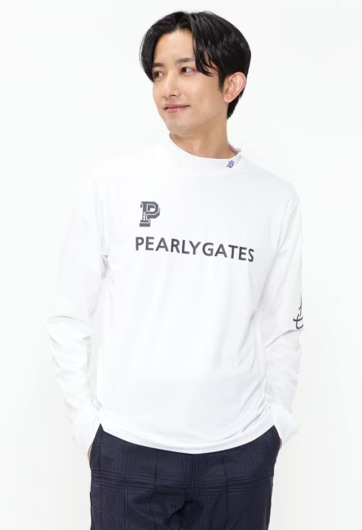 新品 新商品 日本正規品 パーリーゲイツ 吸水速乾 遮熱 裏起毛 白 7 XXL