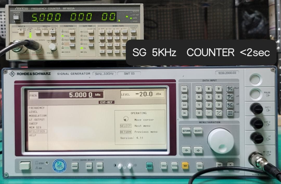 ROHDE&SCHWARZ SMT 03 5KHz-3.0GHz SG 動作品