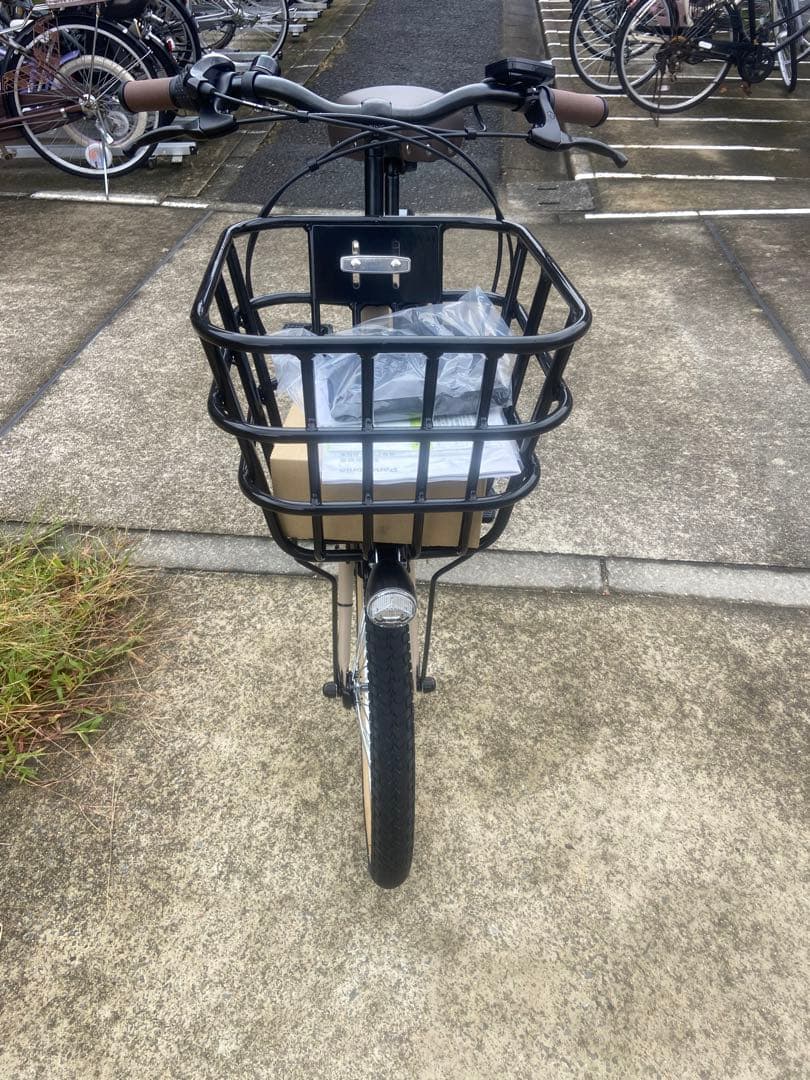 電動アシスト自転車 シティタイプ ベージュ