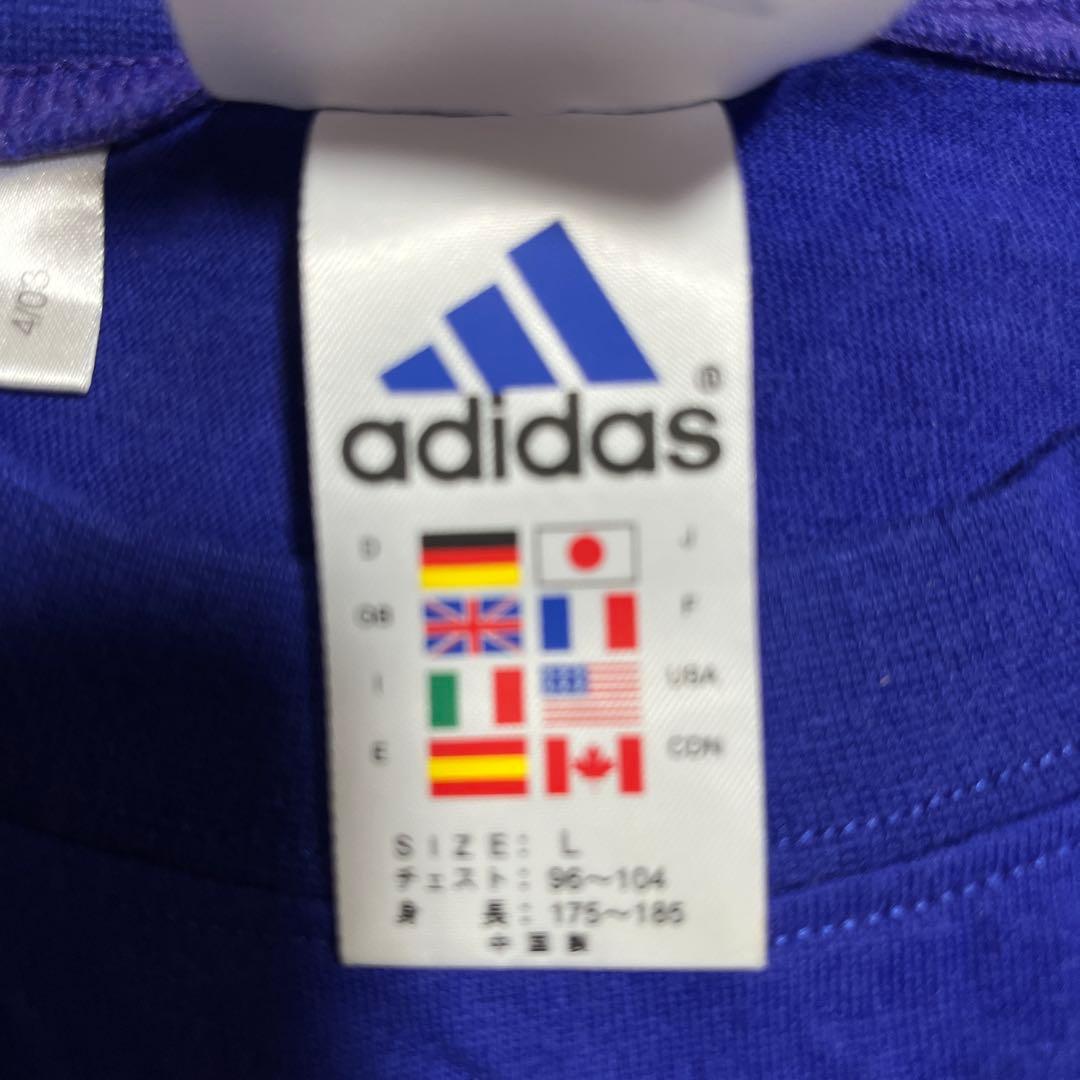 2003年製 adidas Tシャツ Lサイズ 青
