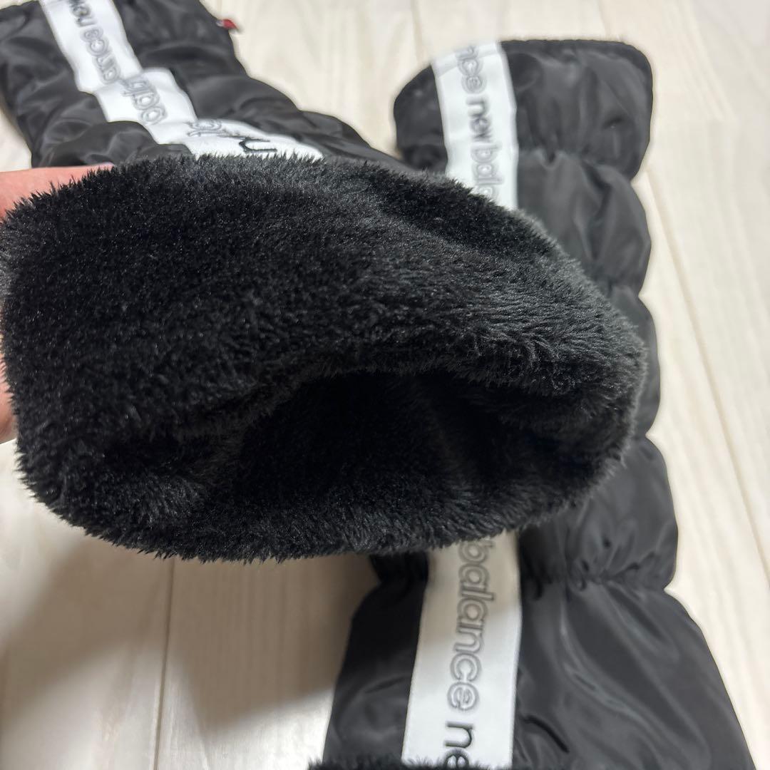 未使用New Balance ファー　レッグウォーマー　黒　ゴルフ　 ブラック