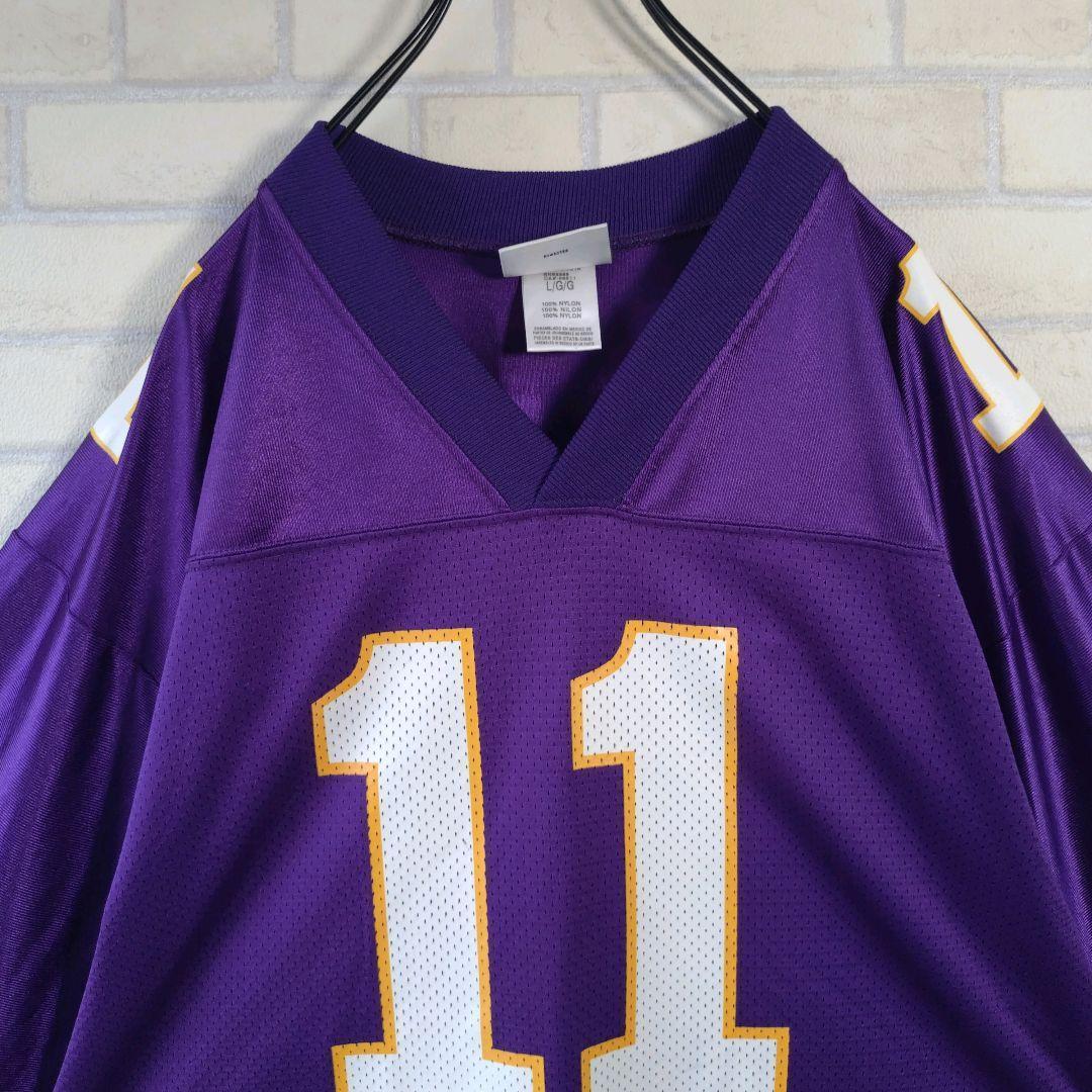 プーマ★NFL ミネソタバイキングス カルペッパー ゲームシャツ パープル L