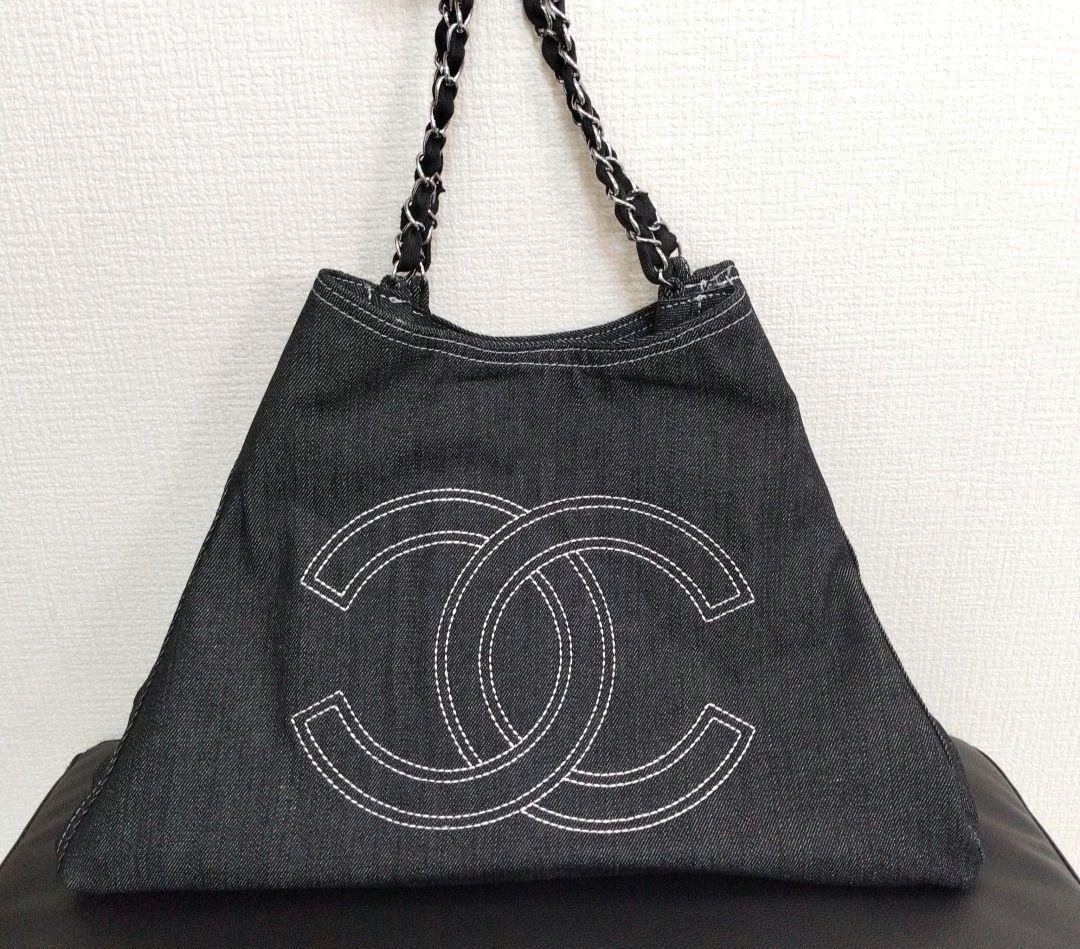 CHANEL　ノベルティ　デニム　ショルダーバッグ