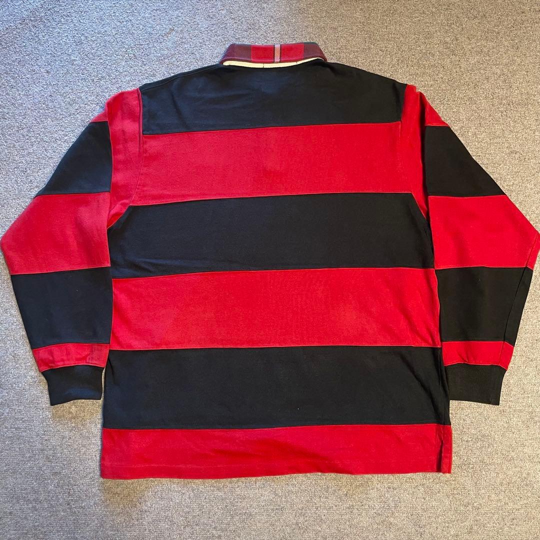 希少　90s POLO SPORTS ボーダー　ラガーシャツ　サイズL