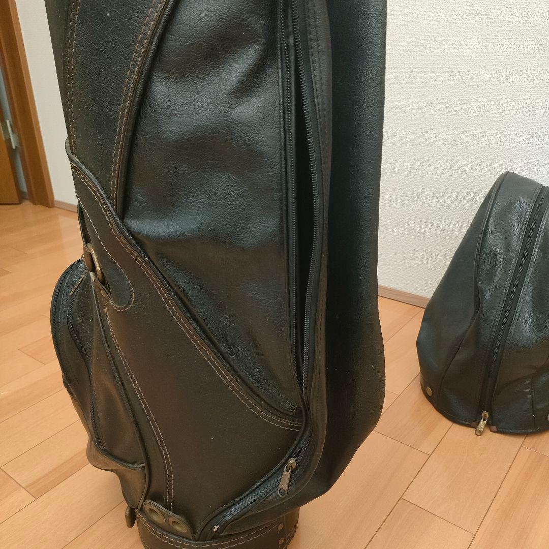 レトロ ミズノ GRAND MONARCH レザーキャディバッグ ヴィンテージ