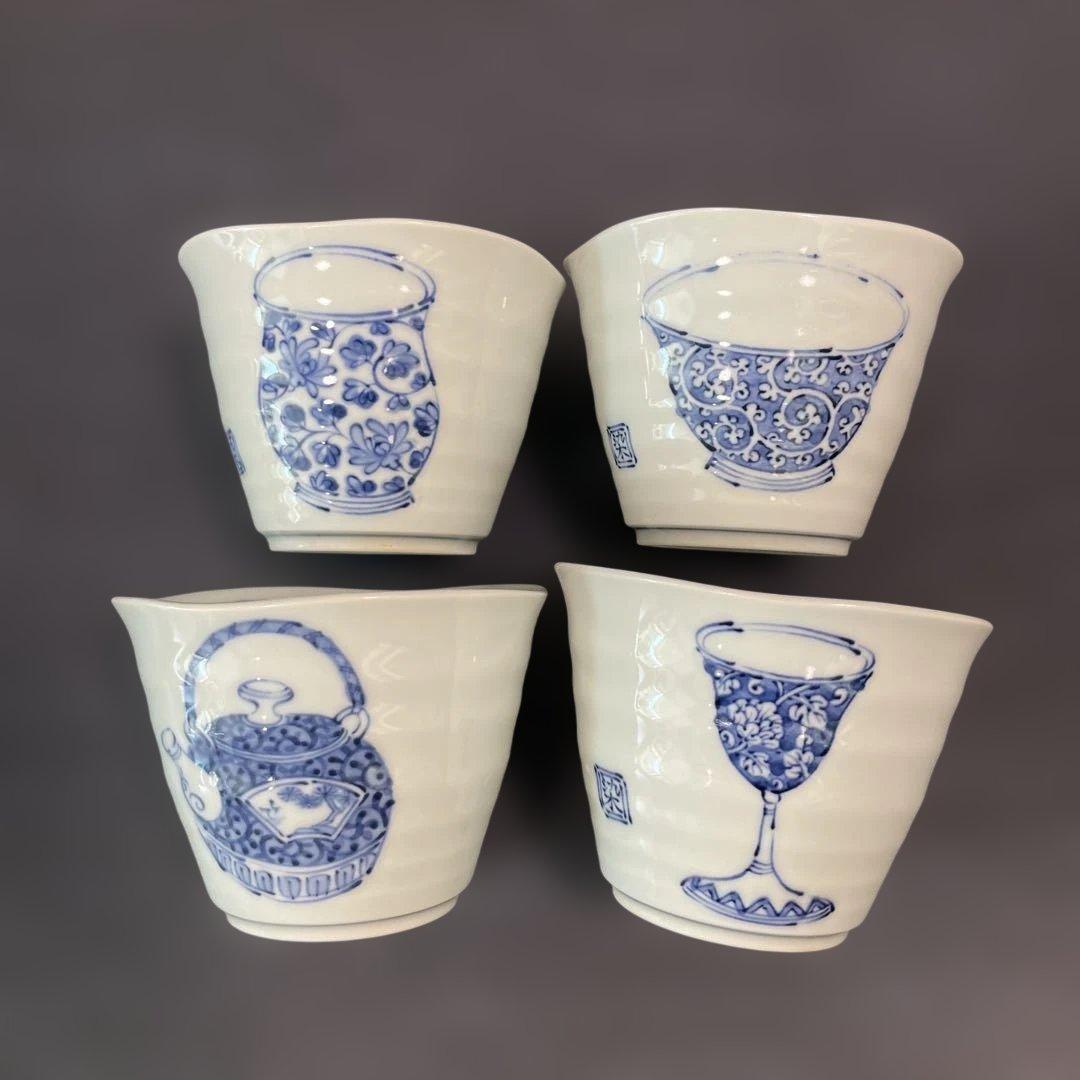 有田焼、時代絵、美染窯 小皿8 枚　マルチカップ4 個　中鉢１個　13点セット