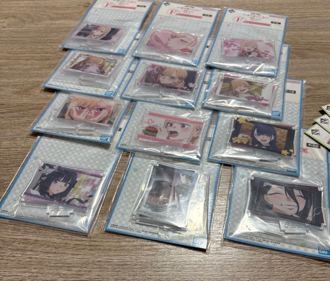 一番くじ 着せ恋 F賞 アクリルスタンド 全12種 H賞 ホログラムステッカー