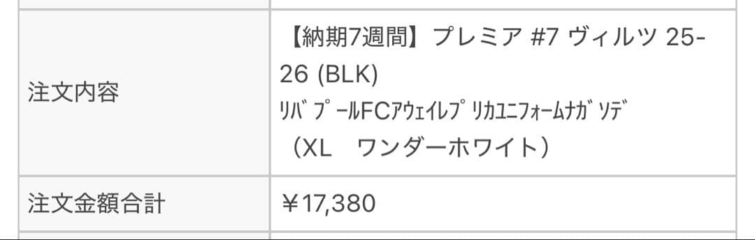 リヴァプール ユニフォーム 長袖 25-26 ヴィルツ