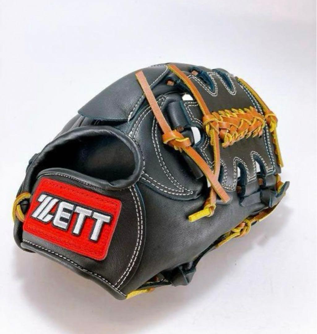 ゼット ZETT  投手用 硬式グローブ 黒 ブラック 578