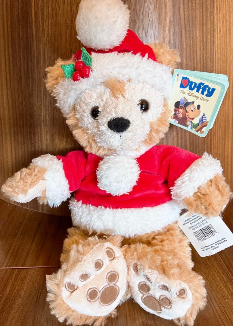 【カルフォルニア産】ディズニー/ダッフィー クリスマスぬいぐるみ 約30cm