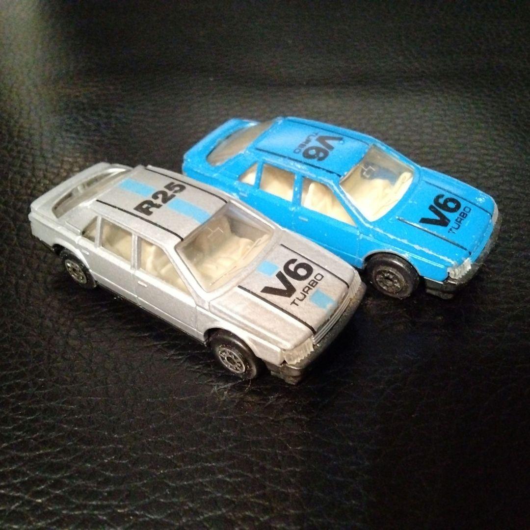 ルノー25 ヴァンサンク V6 ターボ ミニカー２台セット