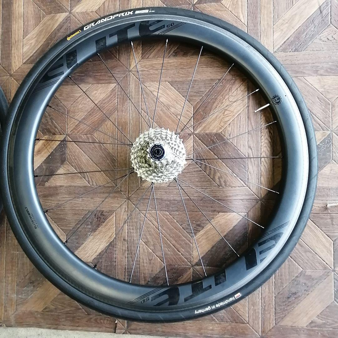 ELITEWHEELS エッジカーボンホイール50リムブレーキ用