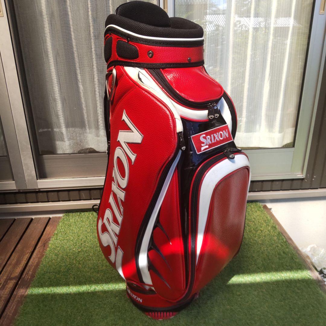 Srixon 赤 キャディバッグ フード付き
