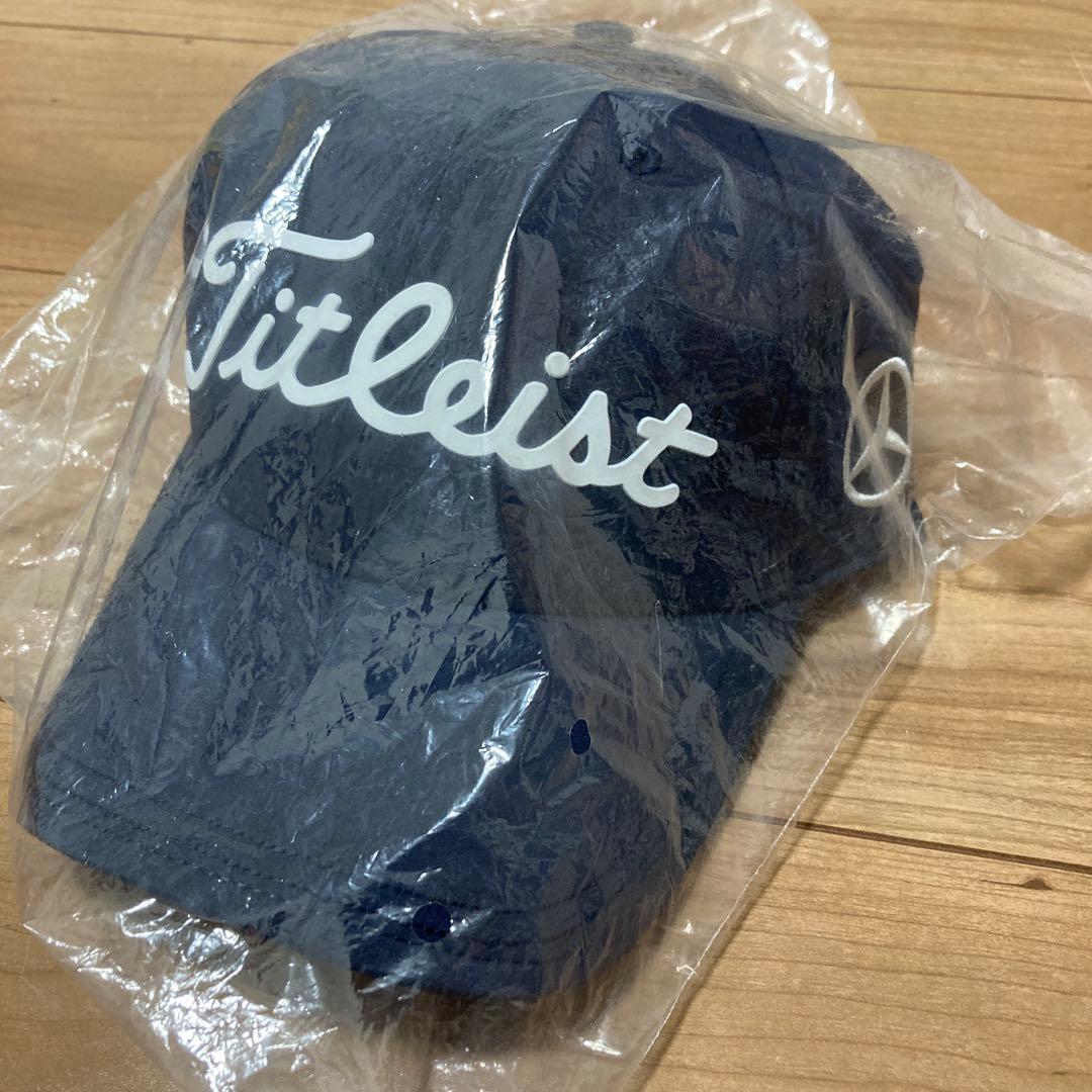Titleist ネイビーキャップ メルセデス・ベンツロゴ付き