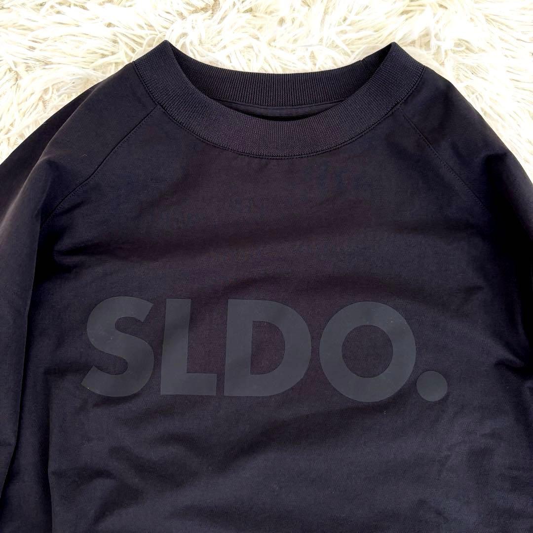 極美品 AddElm SLDO.エスルド ロゴ プルオーバーナイロンスニード