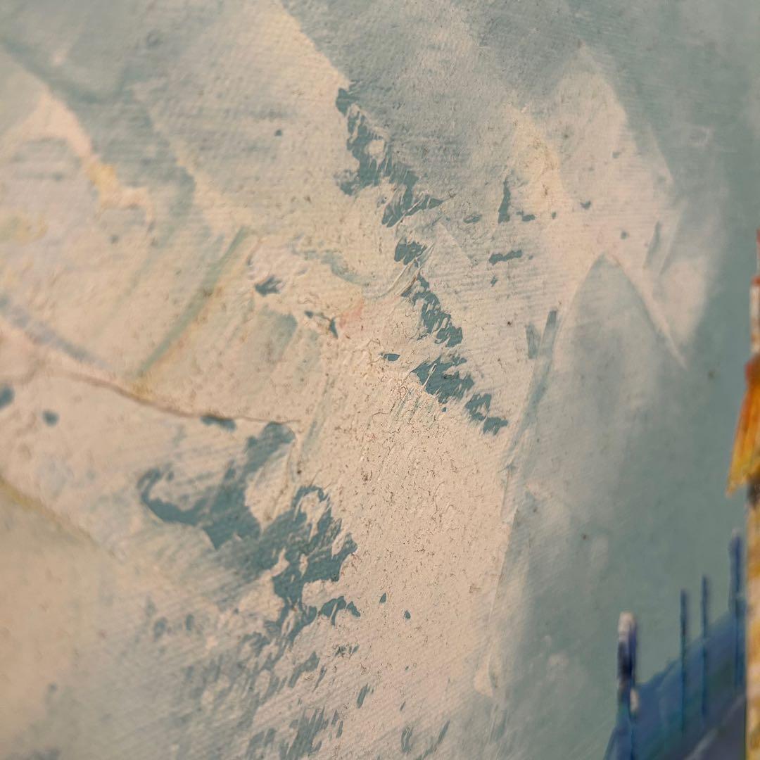 油絵 K.W.PARK 絵画 額付き 油彩 油彩画