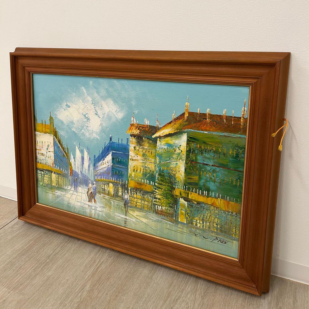 油絵 K.W.PARK 絵画 額付き 油彩 油彩画