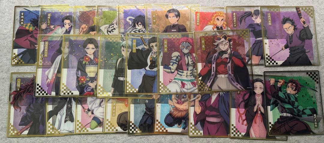 鬼滅の刃 アニプレックス くじ アクスタ セミコンプ 色紙 コンプ