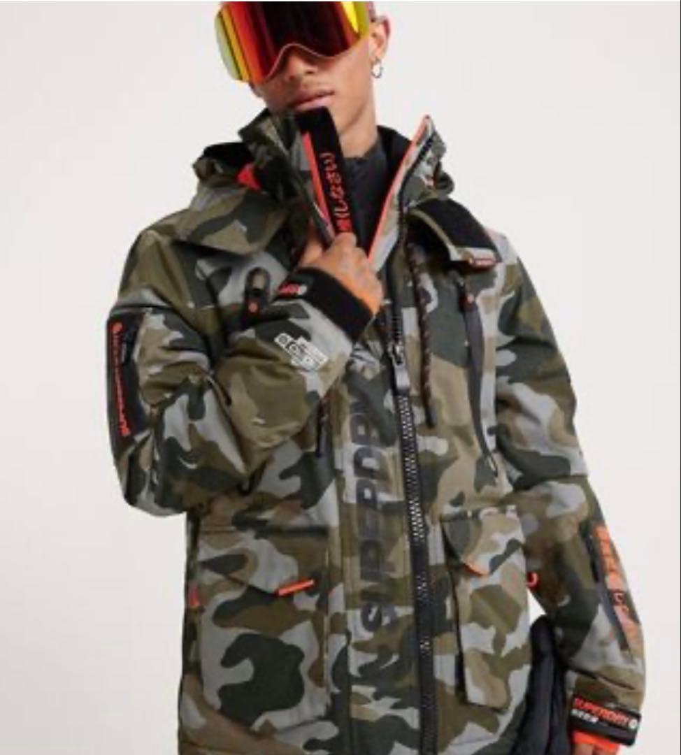 SUPERDRY 迷彩柄 スノーウェア　 別ブランドスノーパンツセット