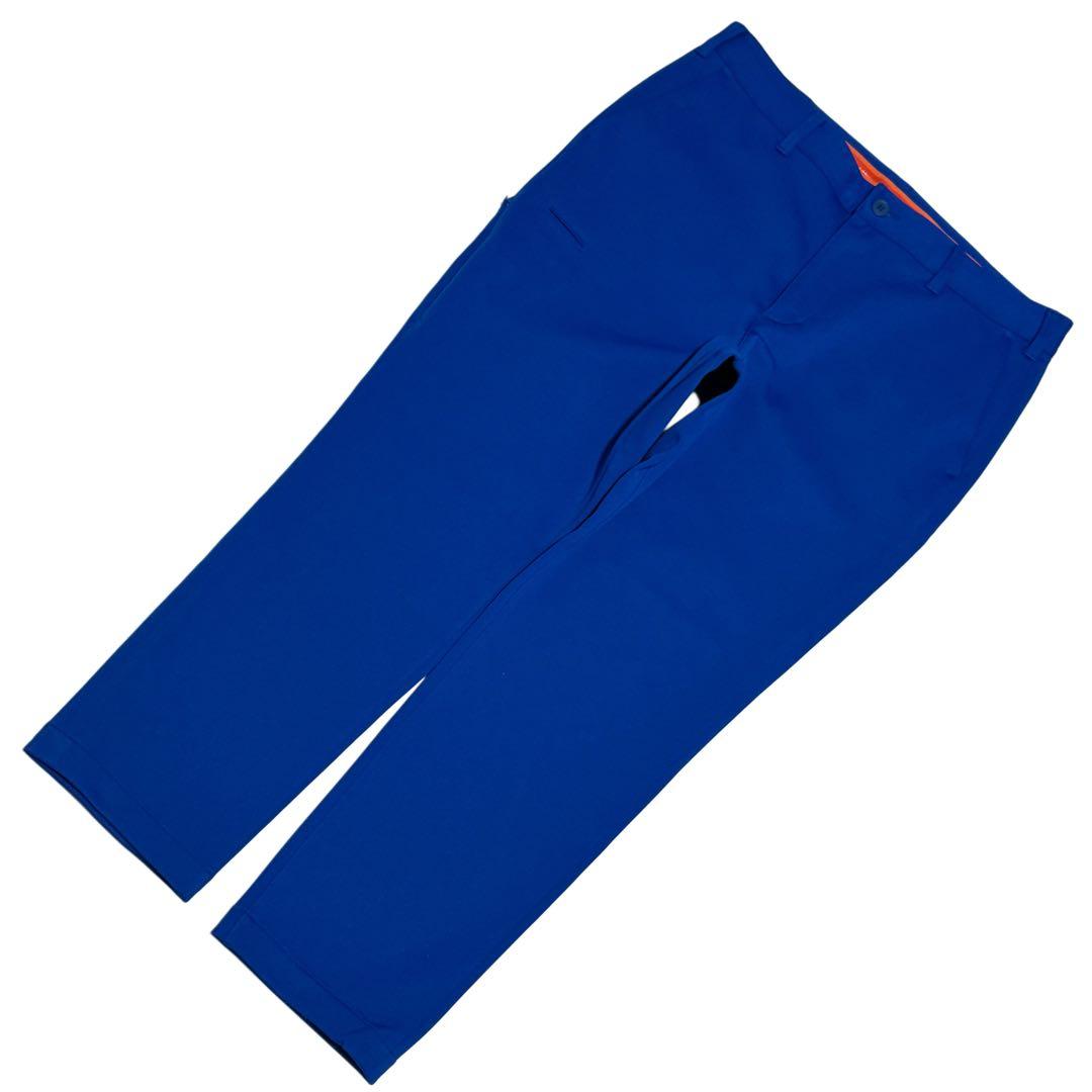 ビームスゴルフ ゴルフパンツ ブルー XL ストレッチ 軽量 テーパード