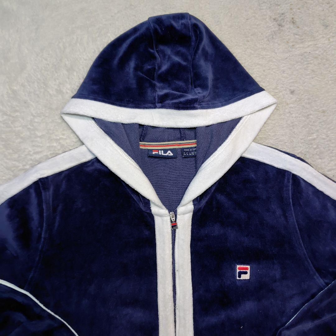 FILA フィラ セットアップ ベロア 刺繍ロゴ 00s y2k