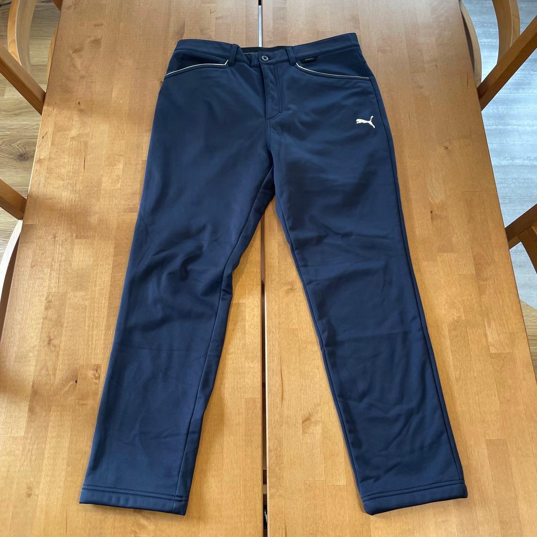 PUMA GOLF セットアップ スウェット＋テーパードパンツ ネイビー 上下