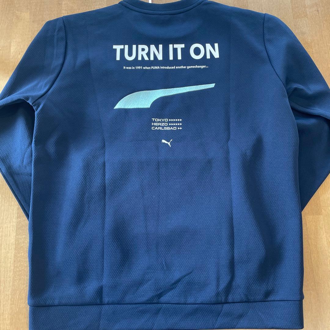 PUMA GOLF セットアップ スウェット＋テーパードパンツ ネイビー 上下