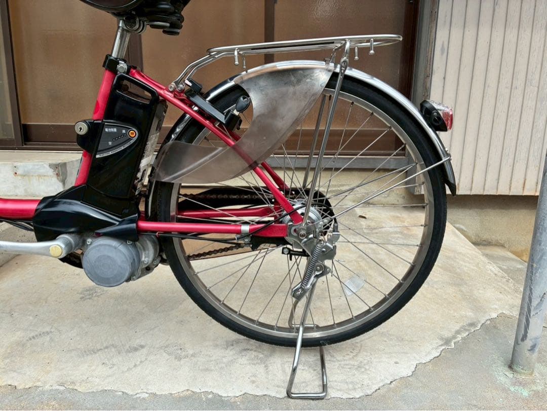 電動自転車　№8417 パナソニック ビビDX 24インチ レッド