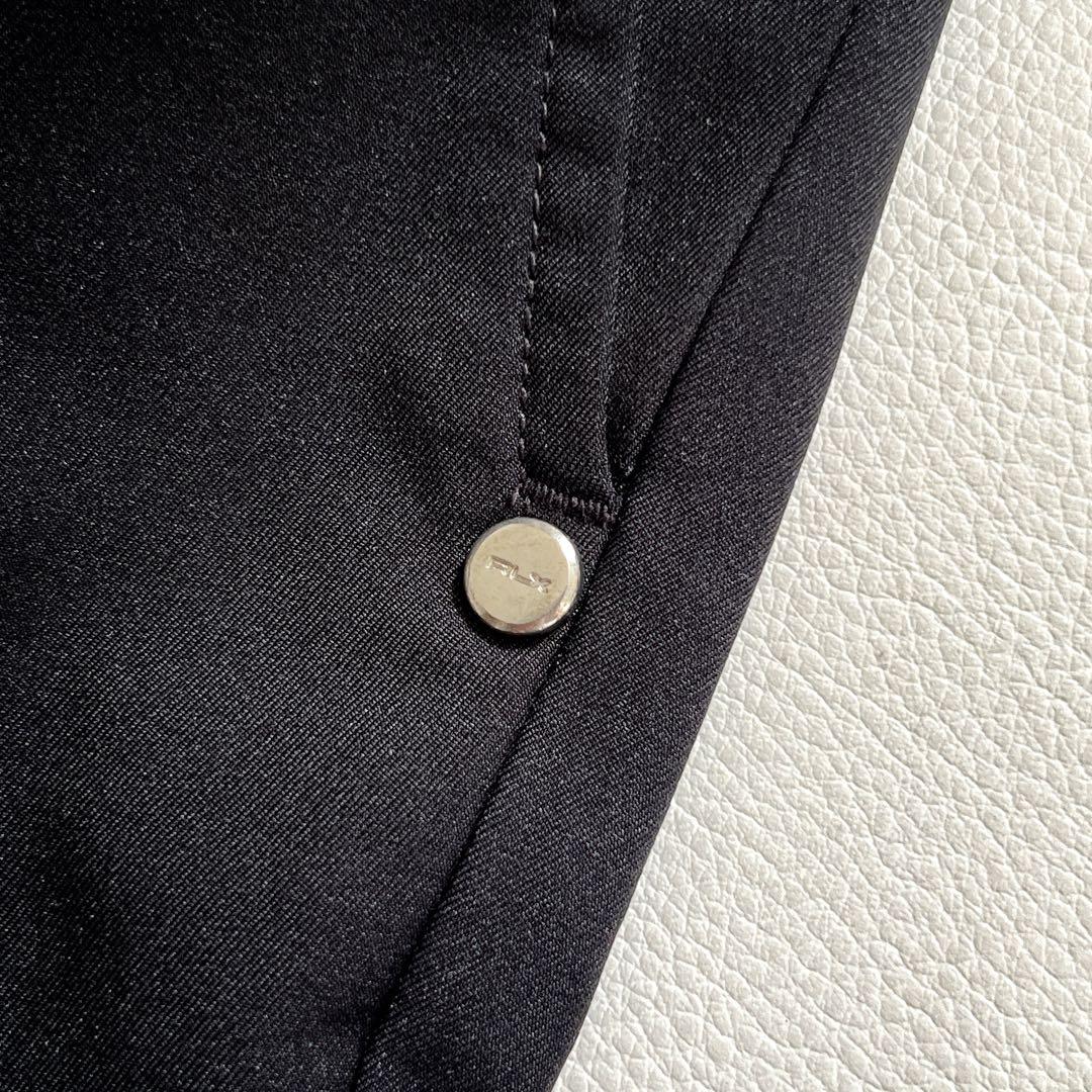 【美品✨メタルロゴ】RLX ラルフローレン ゴルフパンツ XLサイズ ブラック
