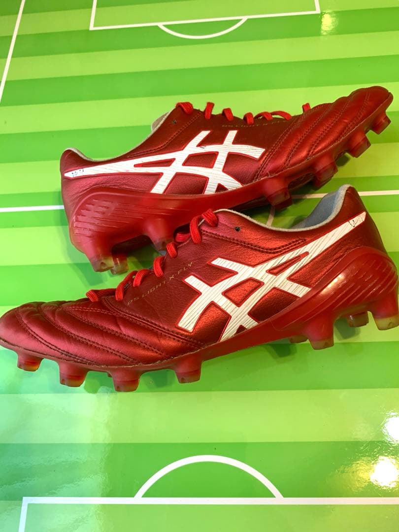 asics サッカーシューズ レッド26.5センチ