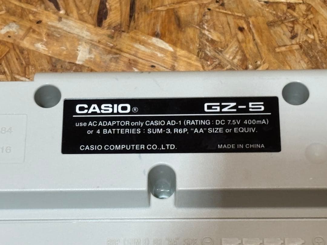 電子キーボード GZ-5 Casio アダプター 説明書 付き