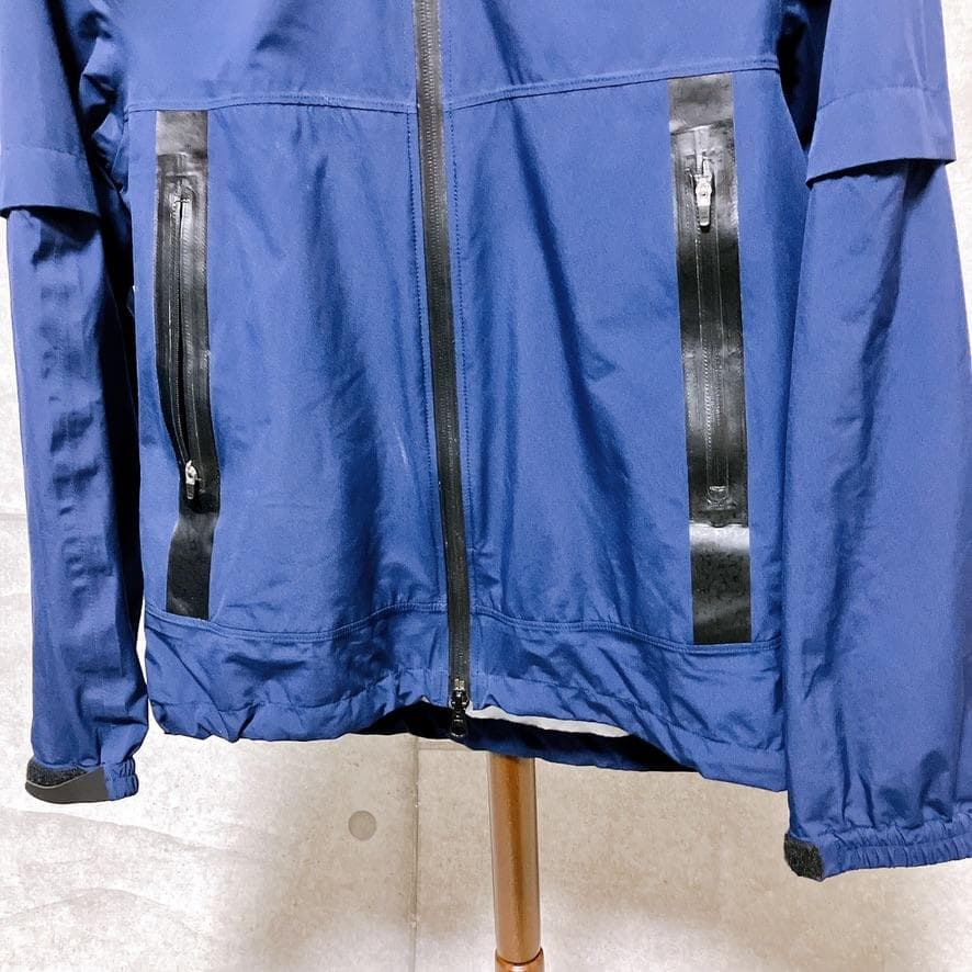 PING レディース レインウェア ジャケット Sサイズ ネイビー フード 美品