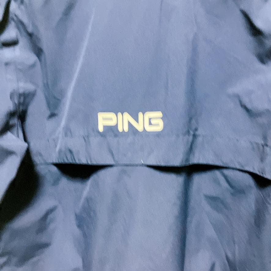 PING レディース レインウェア ジャケット Sサイズ ネイビー フード 美品