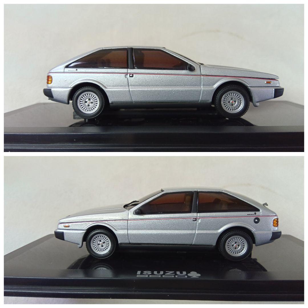 ミニカー　1/43　ISUZU　ピアッツァ　いすゞ　シルバー　車模型
