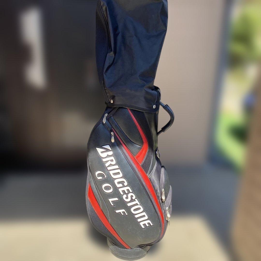 BRIDGESTONE GOLF キャディバッグ 黒と赤