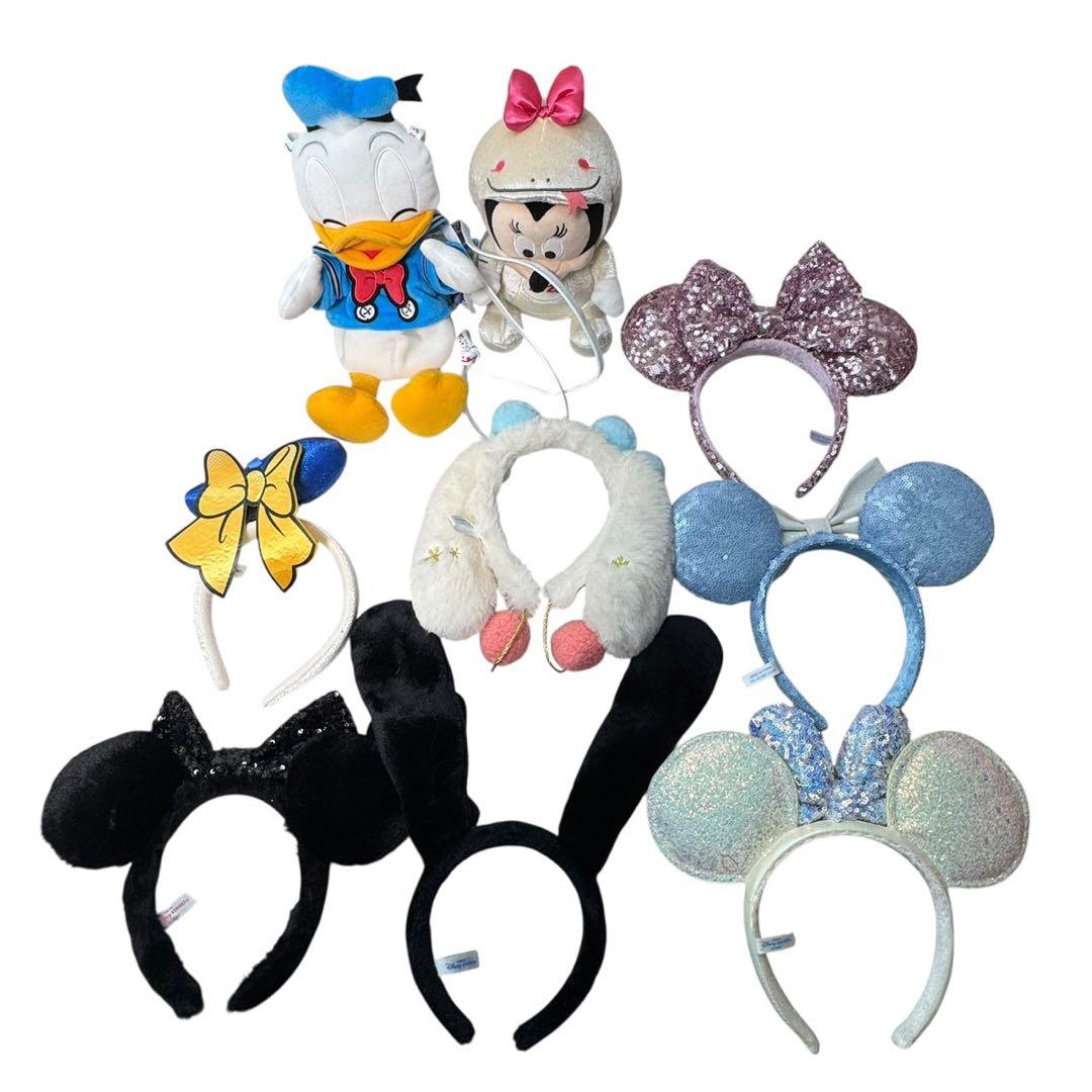 ディズニーグッズまとめ　カチューシャ×7 ぬいぐるみ×1、ショルダーポーチ×1