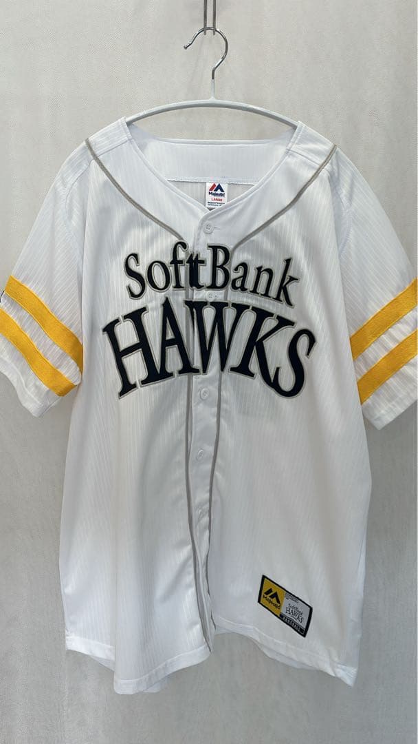 10月まで値下げ　美品　ソフトバンクホークス栗原陵矢ユニフォーム Lサイズ24番