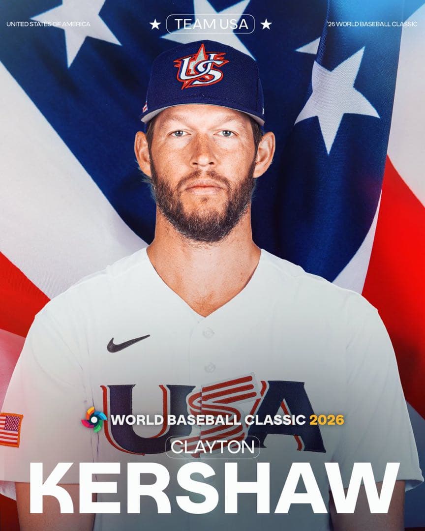 超貴重　WBC アメリカ代表 カーショウ ユニフォーム XL※即完売品 ※正規品