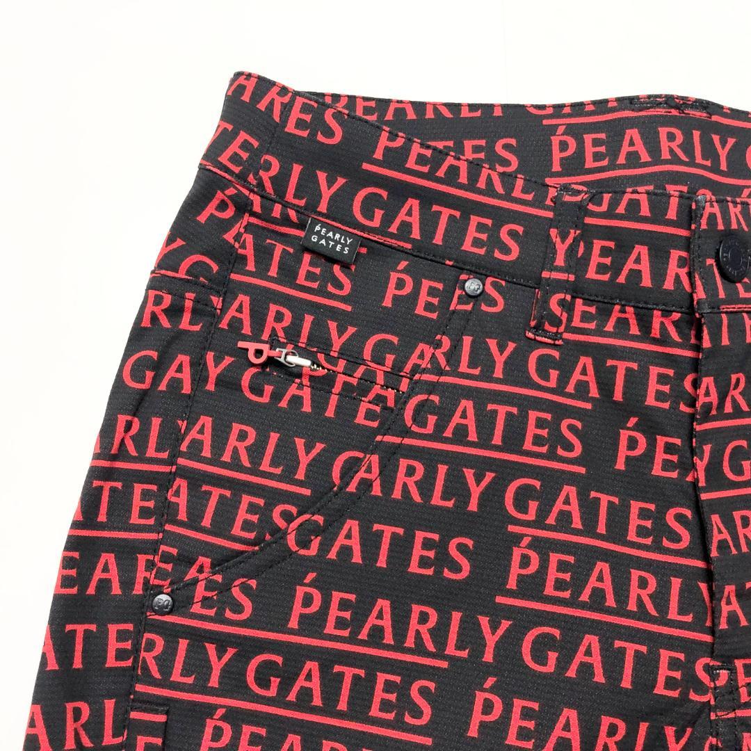 ○★新品未使用　PEARLY GATES　ロゴストレッチパンツ　1　ブラック