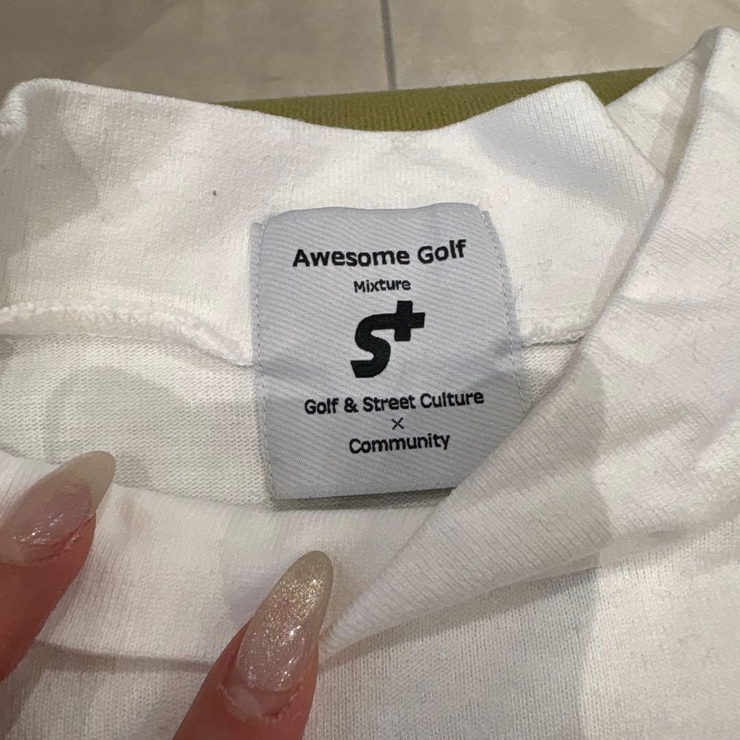 Awesome Golf S+ ゴルフTシャツ ホワイト