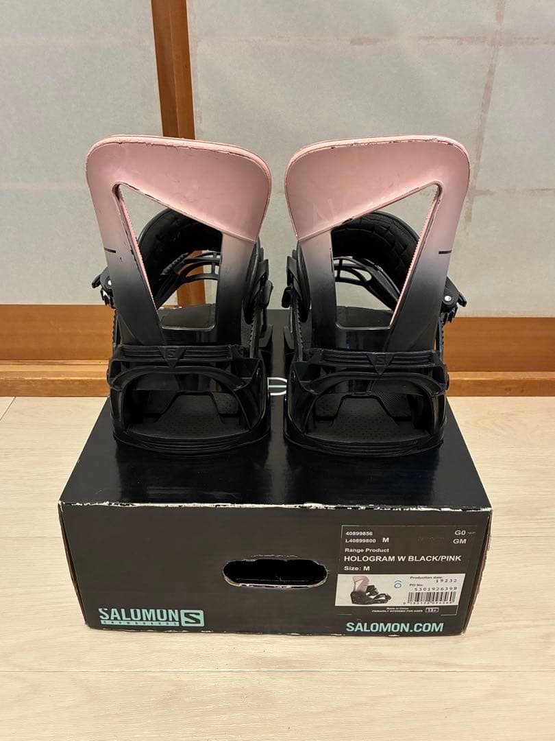 サロモン ビンディングブーツセット スノーボード用 salomon ホログラム