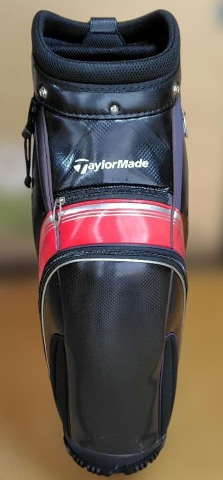 【TaylorMade】キャディバッグ ブラック×レッド　中古良品
